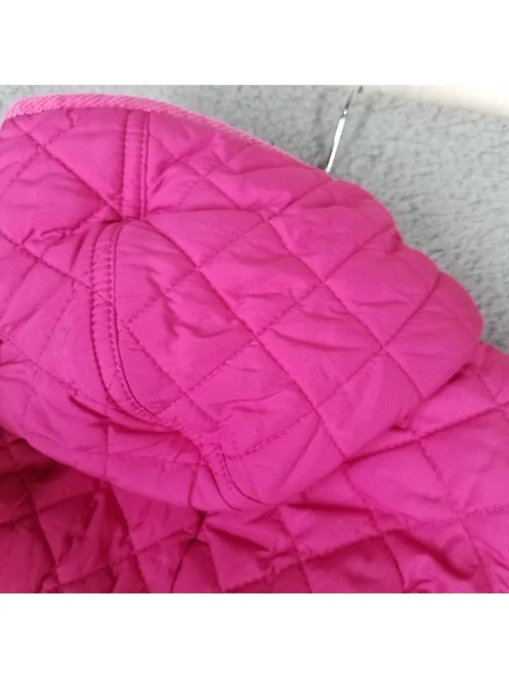 Ralph Lauren Girl's 9M Snowsuit Quilted Hooded One-Piece Winter Fleece Lined